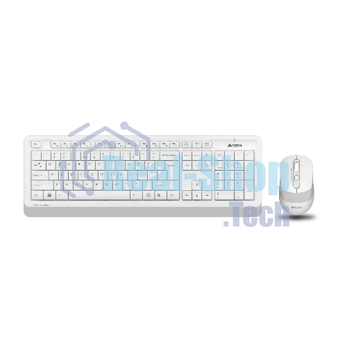 Комплект клавиатура+мышь A4Tech FStyler FG1010 беспроводной, USB, 2000 DPI, белый/серый