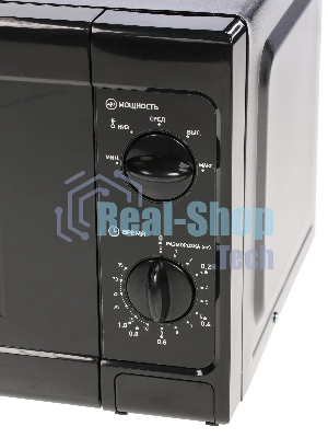 Микроволновая печь BBK 20MWS-709M/B черный, 20 л, 700 Вт, переключатели - поворотный механизм