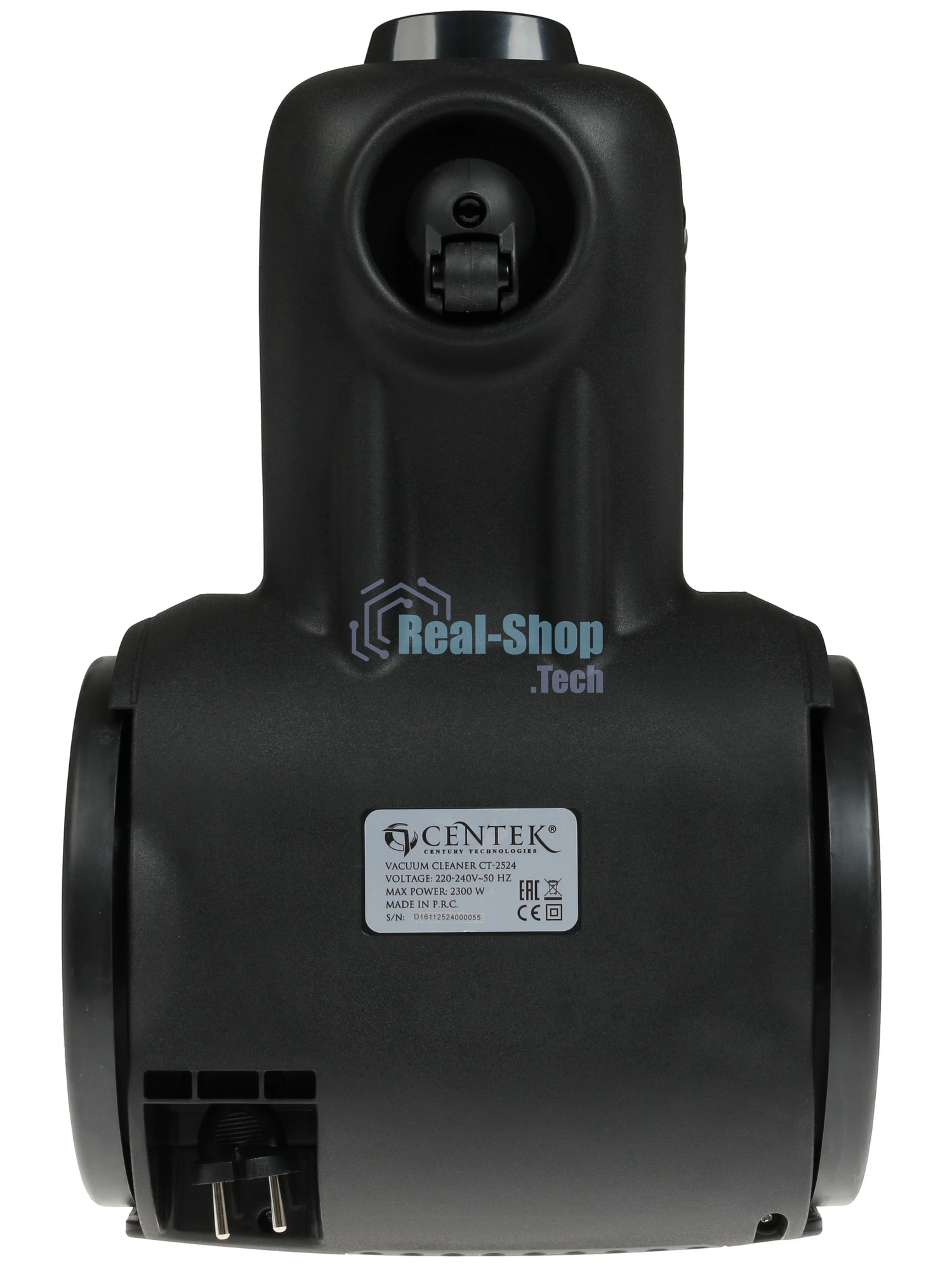 Пылесос Centek CT-2524 черный/серый, 420/2300 Вт, уборка сухая, пылесборник контейнер 2 л