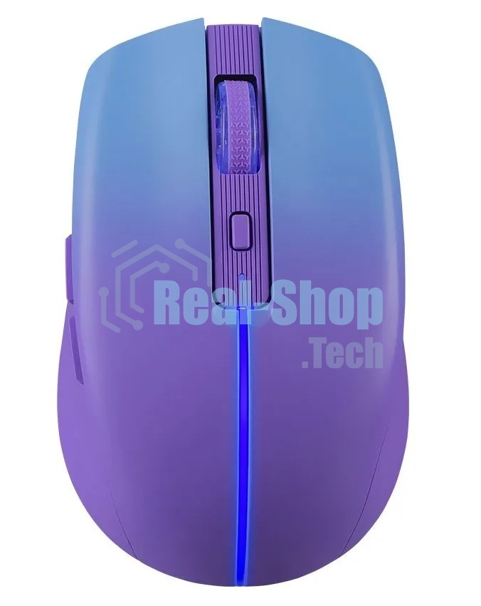 Мышь беспроводная Defender Mystery MM-301 фиолетовый, 1600 dpi, радиоканал, Bluetooth, USB, кнопки - 6