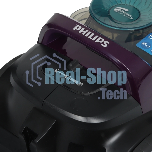 Пылесос Philips FC9571/01 черный/фиолетовый, 410/1900 Вт, уборка сухая, пылесборник контейнер 1.5 л