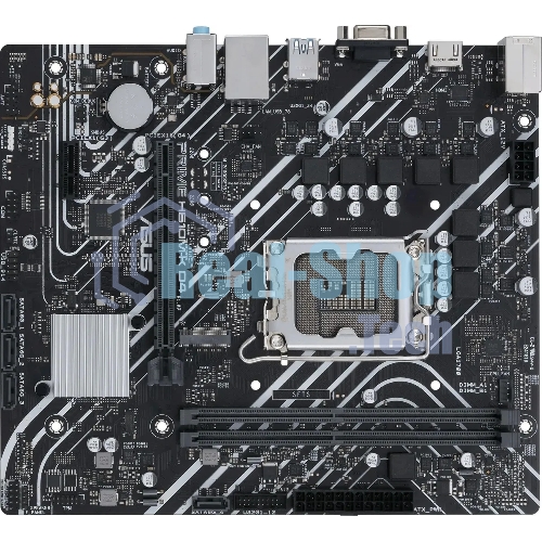 Материнская плата ASUS PRIME H610M-K D4, LGA 1700, Intel H610, 2xDDR4, 4xSATA, 1xM.2, 1xPCIe 4.0 x16, 1xPCI, 1xHDMI, 1xVGA, 1x 1Gb LAN, 2xUSB-A 2.0, 2xUSB-A 3.2 Gen 1, 3x3.5 мм, 7.1, mATX