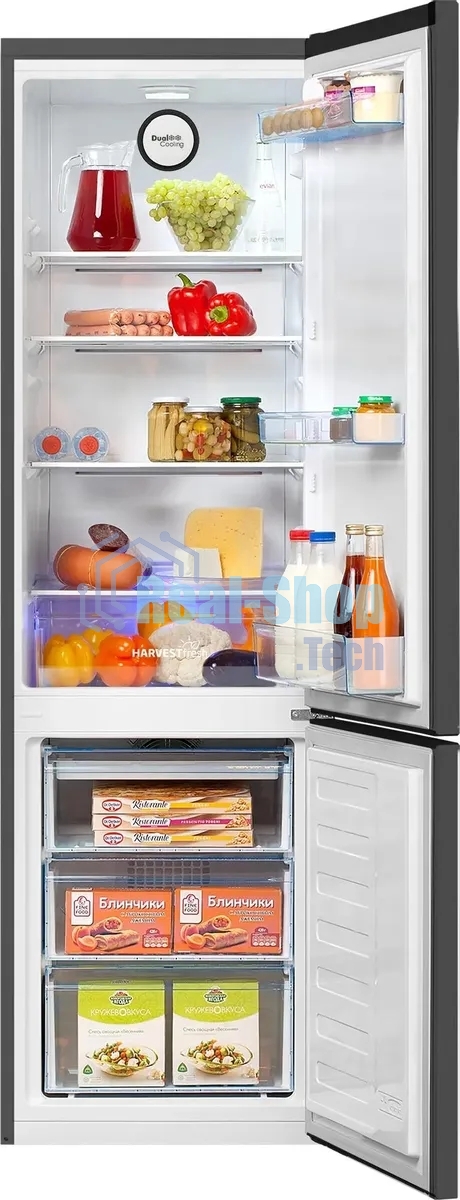 Холодильник Beko B3R0CNK312HG серый двухкамерный 200/76л морозилка снизу, No Frost