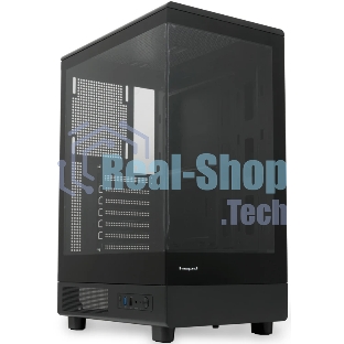 Компьютерный корпус без блока питания HSPD F510, Panoramic Mid Tower, черный, TG, 0.5 SPCC, no fans ATX, mATX, mITX 180/280/160мм 1x2.5