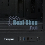Компьютерный корпус без блока питания HSPD M510, Mesh Mid Tower, черный, TG, 0.5 SPCC, no fans ATX, mATX, mITX 180/280/160мм 1x2.5