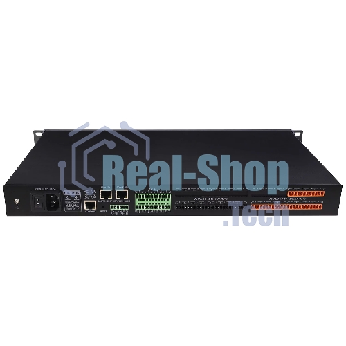 Аудиопроцессор Intrend FLEX 1208D цифровой, 12x8 аналоговых входов/выходов, ПО свободной конфигурации, AEC, AFS, ANC, Dante 32x32, USB 2x2, 8 портов GPIO, управление по RS232/485/IP