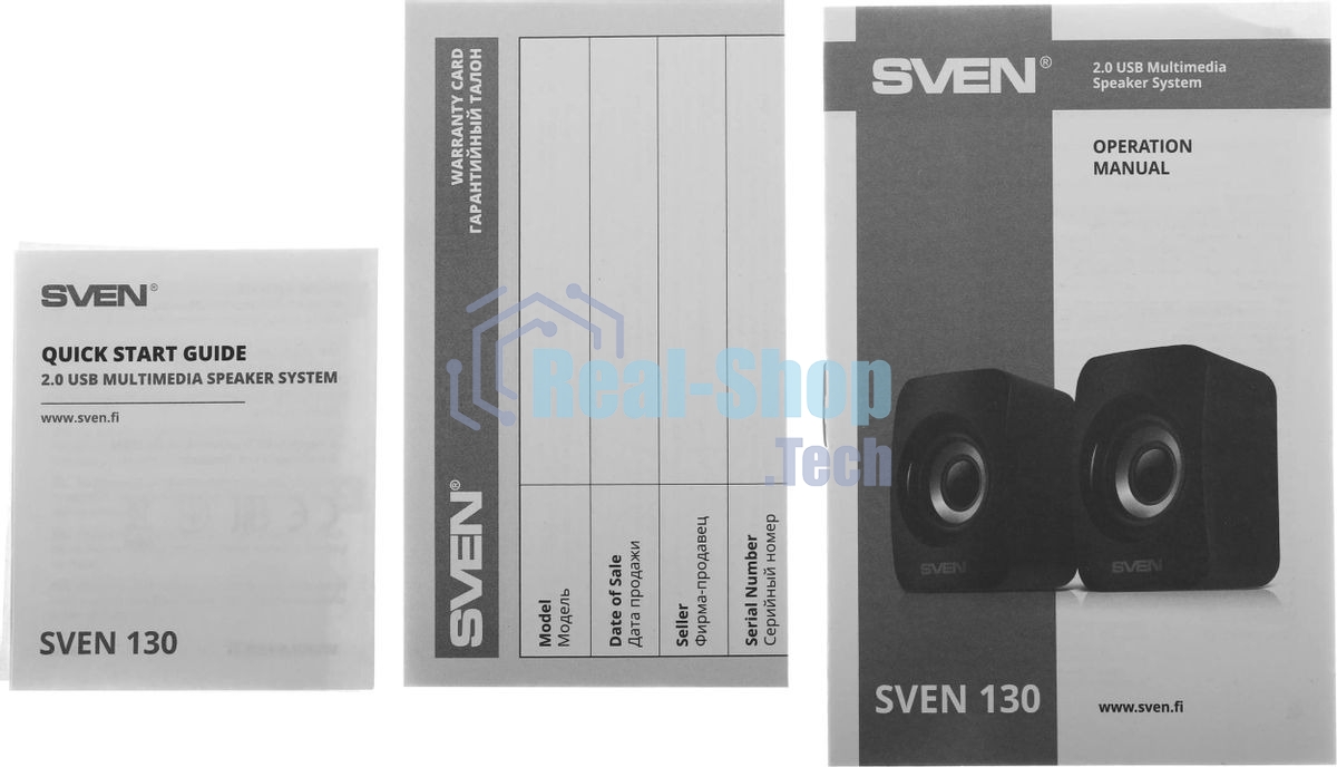 Акустическая система SVEN 130, черный (6 Вт, питание USB)