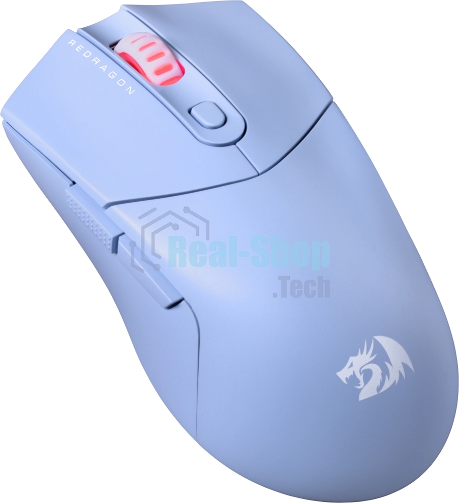 Мышь беспроводная Redragon St4r Pro голубой, 26000 dpi, радиоканал, Bluetooth, USB, кнопки - 6