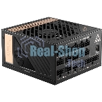Блок питания MSI MEG Ai1300P (306-7ZP4A11-CE0), 1300Вт, 80 PLUS Platinum, 120мм, модульный, черный/золотой