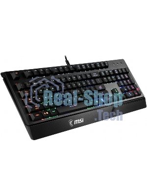 Клавиатура проводная MSI VIGOR GK20 RU черный USB Multimedia for gamer LED (подставка для запястий)