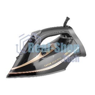 Утюг Centek CT-2346 GOLD черный/золотистый, 3200 Вт, 45 г/мин, 190 г/мин, 400 мл