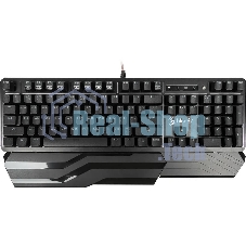 Клавиатура проводная A4 B975 механическая черный USB Gamer LED (подставка для запястий)