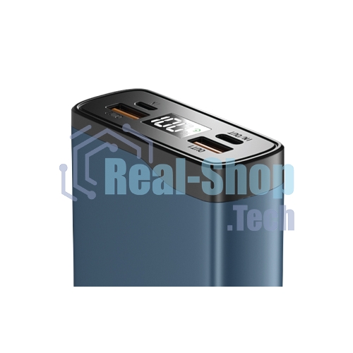 Портативный аккумулятор OLMIO QL-20, 20000mAh, 22.5W, QuickCharge3.0/PowerDelivery, LCD, голубой