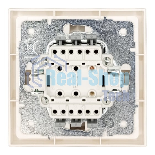 Выключатель 1-кл. с индик. СП ZIMA IP20 10А безвинт. зажим слон. кость LEZARD 704-9088-111QC
