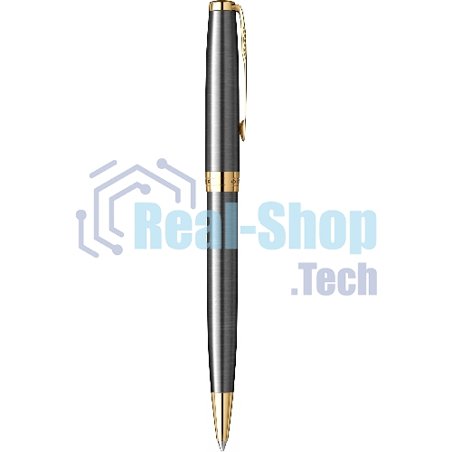 Ручка шариковая Parker Sonnet Grey Core GT (2213679) M, черные чернила, подарочная коробка