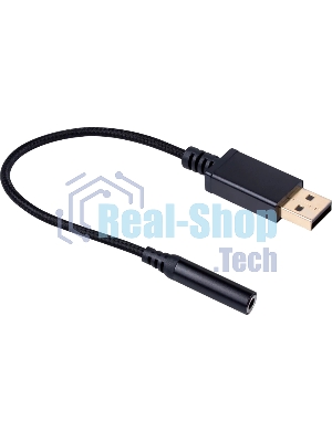 Гарнитура Redragon Diomedes чёрный/красный, проводная, USB / mini jack 3.5 мм