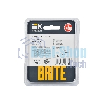 Рамка 1-местная IEK BRITE РУ-1-1-БрЧ (BR-M12-M-K02) металл черный