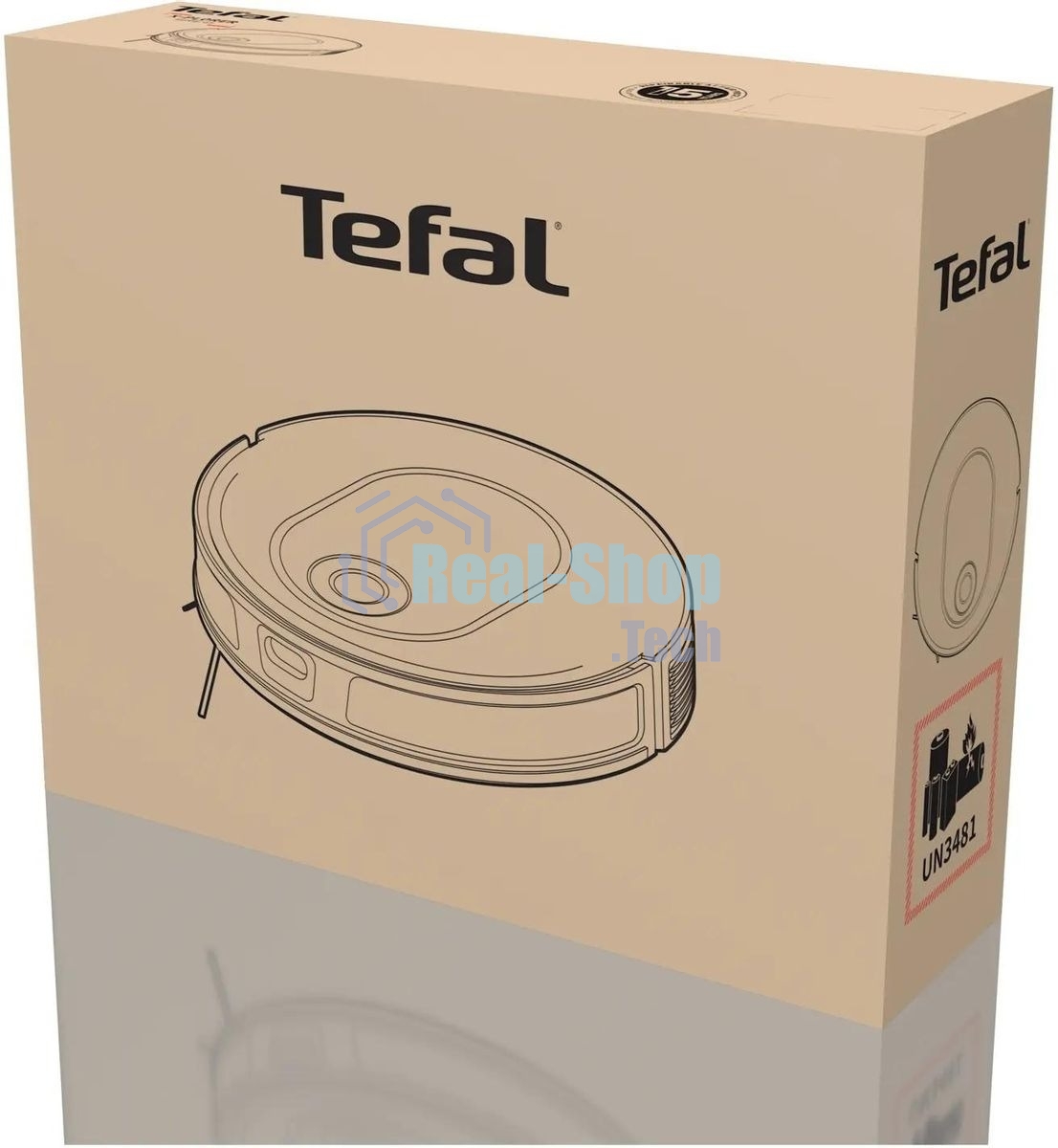 Робот-пылесос Tefal X-plorer Serie 65 RG8L65WH черный, 5200 мАч Li-Ion, уборка сухая/влажная, пылесборник контейнер 0,4 л