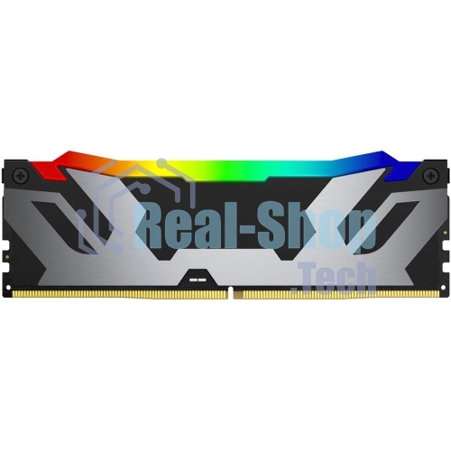 Оперативная память Kingston Fury Renegade, DDR5, 96Gb (2x48Gb), 6400MHz, CL32, DIMM, с радиатором, RGb, серебристый