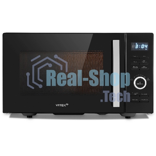 Микроволновая печь Vitek VT-MW1725 черный, 25 л, 900 Вт, переключатели - кнопки, поворотный механизм