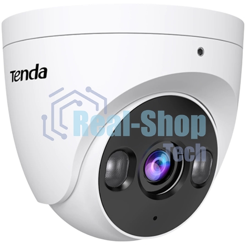Турельная уличная IP-камера Tenda TC3T24C-2.8, CMOS, 4Мп, PoE, ночная съемка, датчик движения, IP67