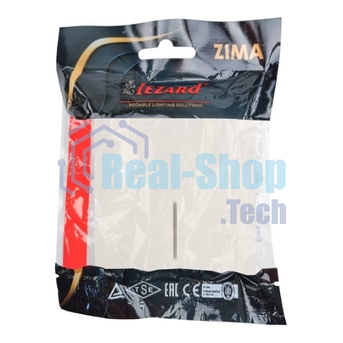 Выключатель 1-кл. с индик. СП ZIMA IP20 10А безвинт. зажим слон. кость LEZARD 704-9088-111QC