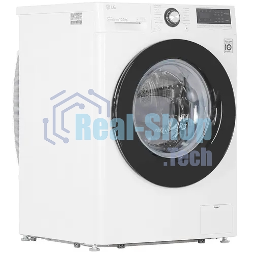 Стиральная машина LG TW4V3RS6W белый, загрузка фронтальная 10,5 кг, 1400 об/мин., класс: А