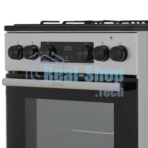 Плита комбинированная Gorenje GK5C60SJ серый, конфорок 4 газовых, духовка 62 л, 50 см x 85 см x 59.4 см