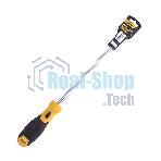 Крестовая отвертка Deli DL638200 PH3x200мм CR-V, Двухкомпонентная ручка. Хромированная.