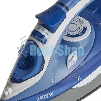 Утюг Delta LUX DL-712 белый с синим, 2400 Вт, 30 г/мин, 150 г/мин, 350 мл