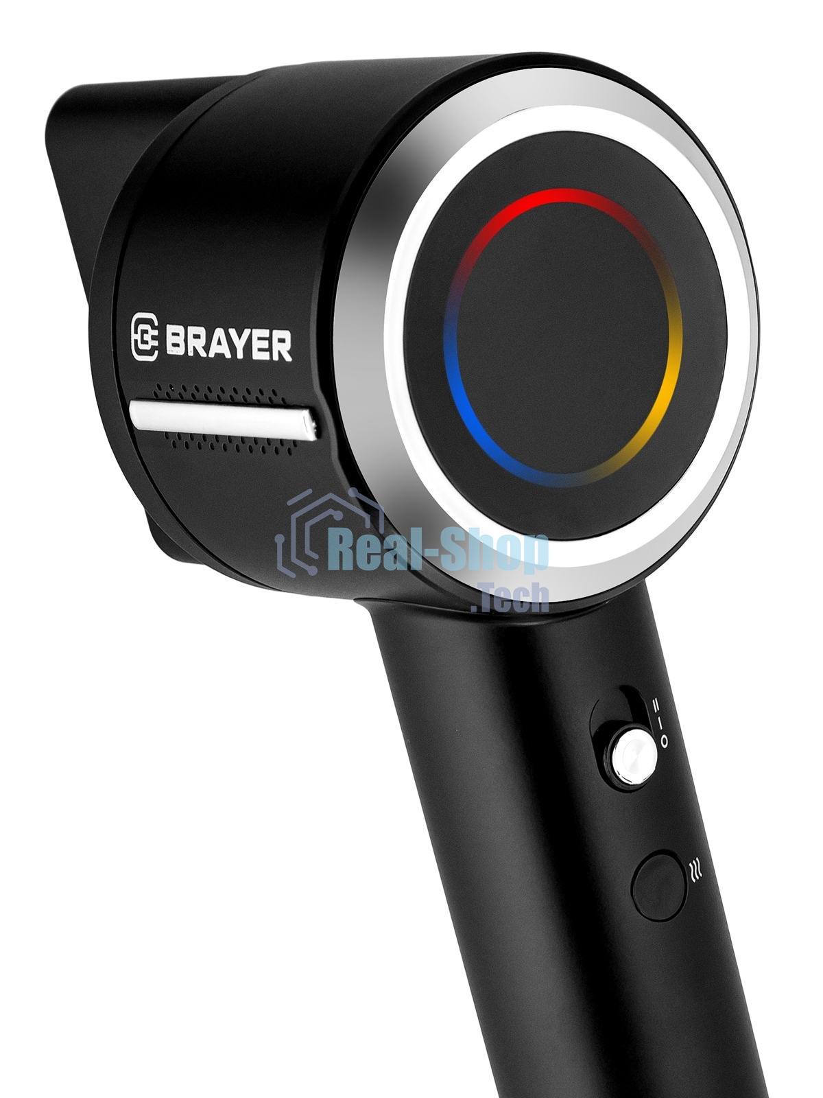 Фен BRAYER BR3028 черный, 1600 Вт, ионизация