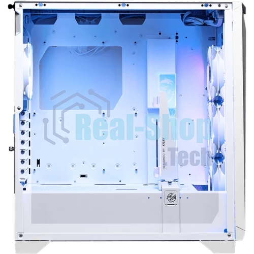Компьютерный корпус MSI MPG GUNGNIR 300R AIRFLOW White, Midi Tower, EATX,2xUSB 3.2 Gen 1, 1xUSB 3.2 Gen2 Type-C,4x120мм PWM ARGb Fan, ARGb+PWM Control Board, Tempered Glass Window