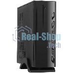 Компьютерный корпус MiniITX ExeGate MI-208 Black, miniITX/mATX, M400, 80мм, 2хUSB, Audio