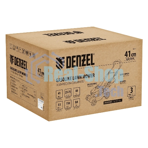 Газонокосилка бензиновая Denzel GLD-410-K, 150 см3, 41 см, 40 л