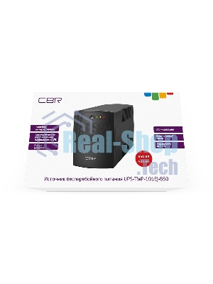 Источник бесперебойного питания CBR UPS-TWP-101EJ-850/850 ВА/510Вт/2xSchuko CEE 7