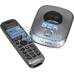 Телефон беспроводной (DECT) Panasonic KX-TG2511RUM (металик) АОН, Caller ID,спикерфон на трубке,переход в Эко режим одним нажатием