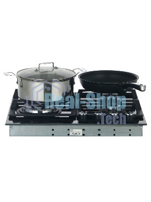 Газовая варочная панель Hotpoint HGS 62F/BK, независимая, черный