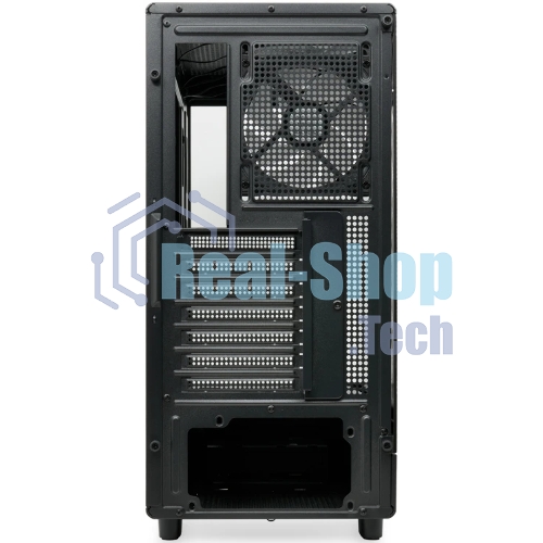 Компьютерный корпус HSPD F510, Panoramic Mid Tower, черный, TG, 0.5 SPCC, 3x120мм ARGb ATX, mATX, mITX 180/280/160мм 1x2.5