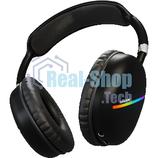 Беспроводные/проводные наушники SOUNDMAX SM-HP2200B черный, накладные, Bluetooth + проводной, до 8 ч