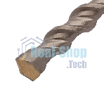 Бур по бетону Denzel двойная спираль, Cobalt W-tip, 18x600 мм, SDS PLUS