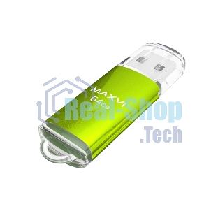 Флешка USB Maxvi MP green (FD64GbUSB20C10MP), 64Gb, USB 2.0, R/W 15/5, зеленый