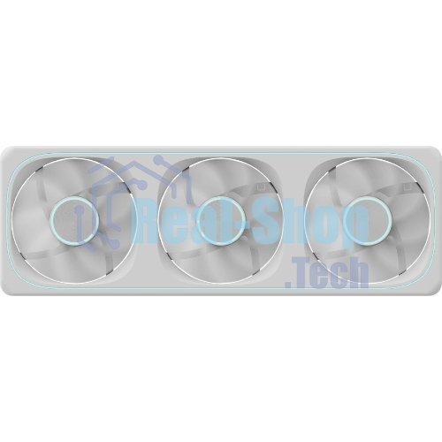 Вентилятор для корпуса Formula V Line AIR FUSION 3 WH REVERSE, 360x120x28мм, ARBG 3pin + PWM 4pin, 500-1800 RPM, 37.83 DBA MAX, HYDRO BEARING