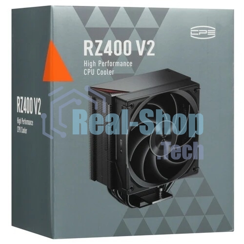 Устройство охлаждения (кулер) PcCooler RZ400 V2 Soc-AM5/AM4/1200/1700/1851 черный 4-pin 32dB Al+Cu 240W Ret (RZ400V2-BKNWNX-GL)