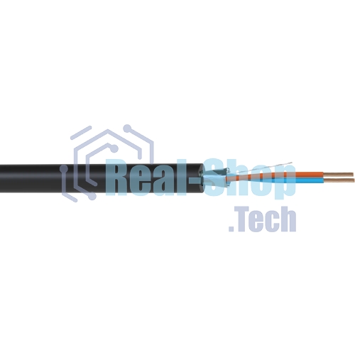Кабель балансный микрофонный 200 м, 24 AWG, 0.22 мм2, диаметр 3.8 мм, экран, медь 7 x 0.20 мм, черный, бухта
