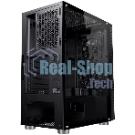 Компьютерный корпус Accord 3407 черный без БП ATX 2xUSB 2.0 2xUSB 3.0 audio bott PSU