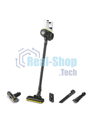 Пылесос вертикальный Karcher VC 4 Cordless myHome Pet черный/белый, питание от аккумулятора, 140 Вт, уборка сухая, пылесборник 0.65 л