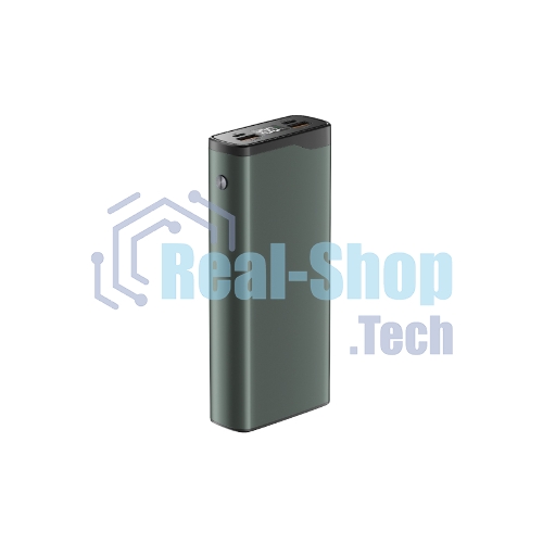 Портативный аккумулятор OLMIO QL-20, 20000mAh, 22.5W, QuickCharge3.0/PowerDelivery, LCD, серый