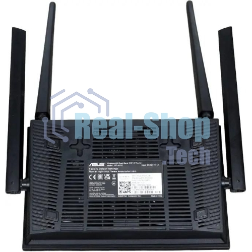 Роутер беспроводной Asus RT-AX52 AX1800 10/100/1000BASE-TX черный