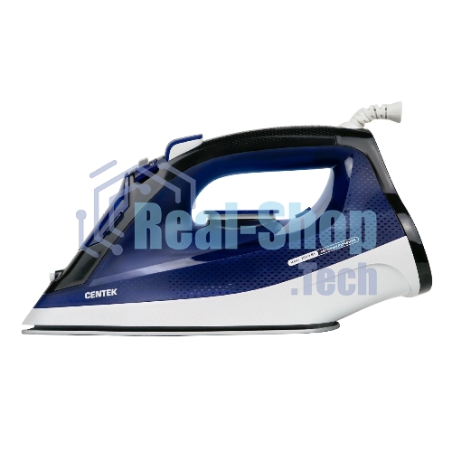 Утюг Centek CT-2308 синий, 2800 Вт, 60 г/мин, 190 г/мин, 300 мл