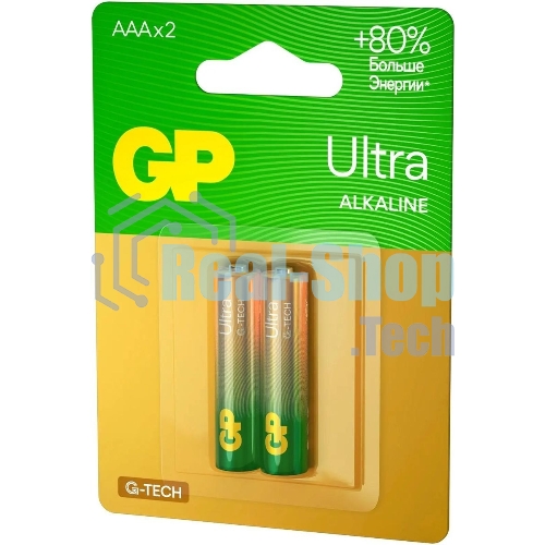 Батарея GP Ultra Alkaline 24AUA21-2CRSBC2 AAA (2шт)